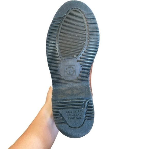 DR. Martens Flora Chelsea Croc Embossed Brown Black Boots Women’s 5 Casual Work - Picture 14 of 16